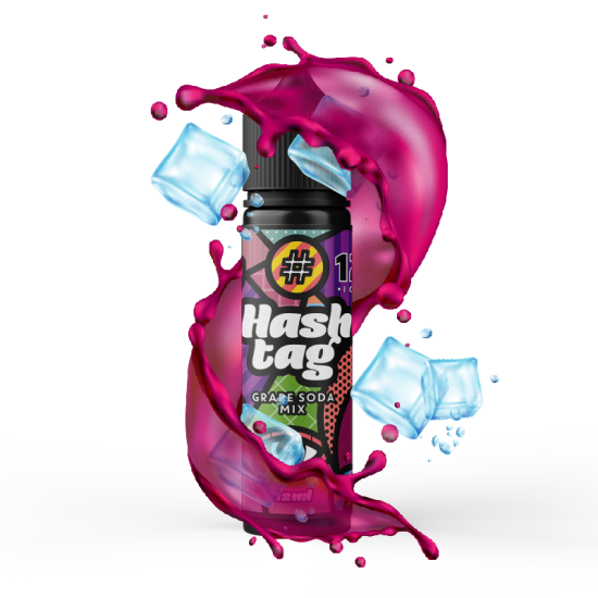 HASHTAG FLAVORSHOT GRAPE SODA MIX (ICE) #12 (12/60 ML)