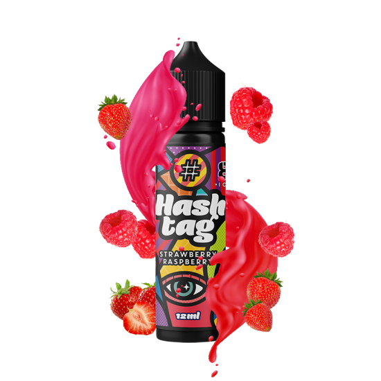 HASHTAG FLAVORSHOT STRAWBERRY RASPBERRY (ICE) #08 (12/60 ML)