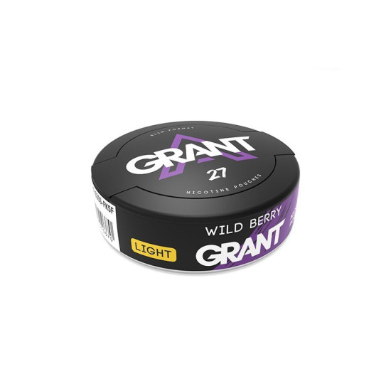 Grant Nicotine Pouches Wild Berry Light 16mg/g